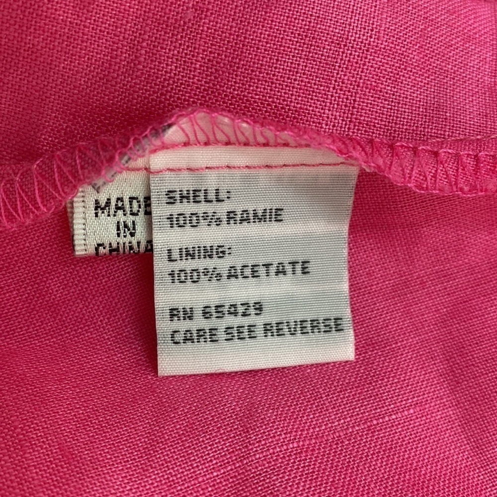 Lisa Renee Ramie Button Down Top Lagenlook Women's XL - Picture 11 of 11